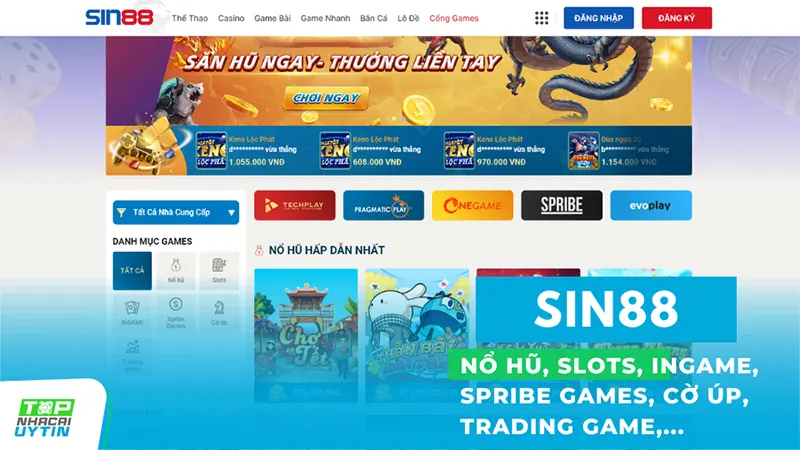 Sin88 19 'Cổng Games' trong Cổng Game Sin88