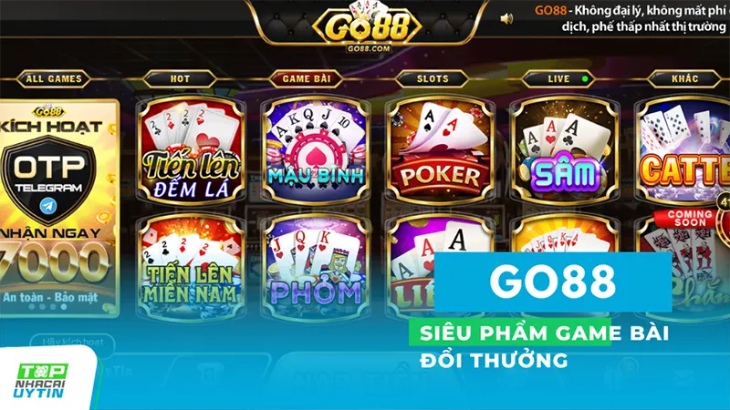 Từ những game bài truyền thống như Phỏm và Tiến Lên Miền Nam, đến các trò chơi hiện đại như Mậu Binh, Liêng, hay Đếm Lá
