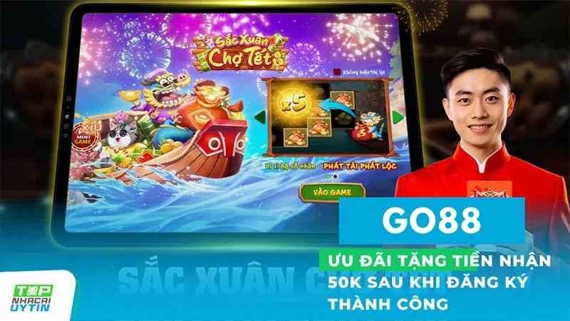 Khi tham gia và đăng ký tài khoản, người chơi không chỉ được hưởng ngay 50k đồng