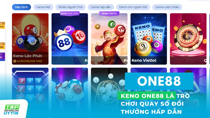 Keno One88 không chỉ là trò chơi quay số đơn giản mà còn là cơ hội để bạn trúng đậm. Với đặc điểm quay nhanh, dễ chơi, và tỉ lệ thắng cao, người chơi đang thực sự tận hưởng những khoảnh khắc hấp dẫn. 
