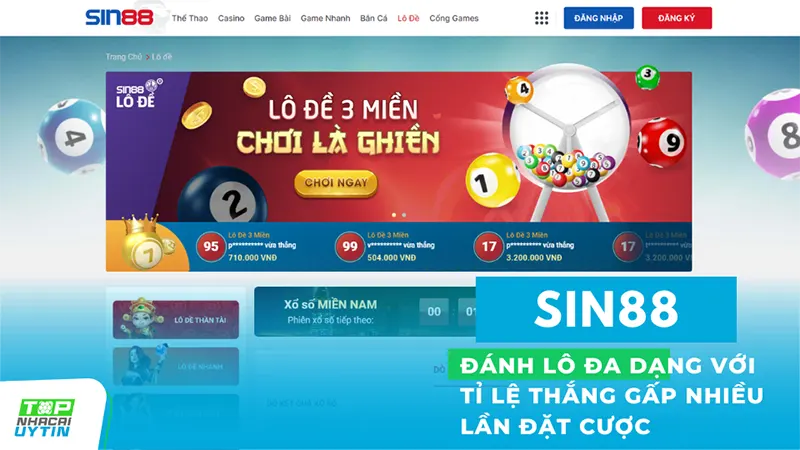 Sin88 18 Lô đề Sin88 là nơi cung cấp một loạt các thể loại đặt cược đa dạng