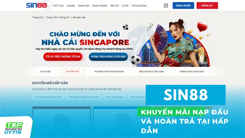 Sin88 21 Với chính sách khuyến mãi linh hoạt và hấp dẫn này, Sin88 đã thu hút được sự quan tâm của đông đảo cược thủ, đem lại cho họ cơ hội trải nghiệm và thắng lợi hơn trong mỗi phiên cược.