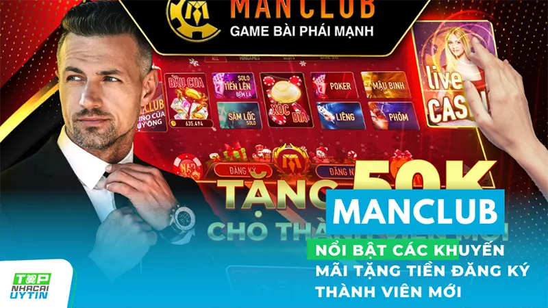 Top 10+ Casino Online - Nhà Cái Trực Tuyến Uy Tín 13 Nhà cái ManClub với các khuyến mãi tặng tiền hấp dẫn