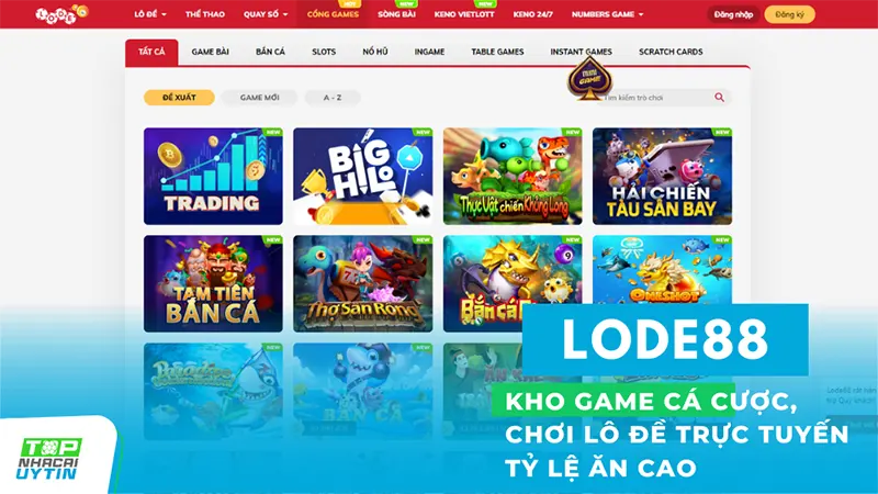 Kho game và sản phẩm cá cược phong phú, chơi xổ số, lô đề trực tuyến tỷ lệ ăn cao