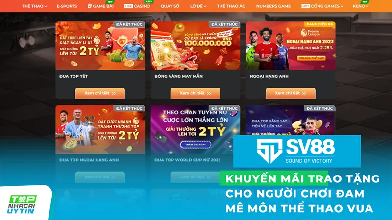 SV88 cũng không ngừng mang đến những ưu đãi hấp dẫn với các chương trình khuyến mãi đa dạng như hoàn trả không giới hạn lên đến 1.5%