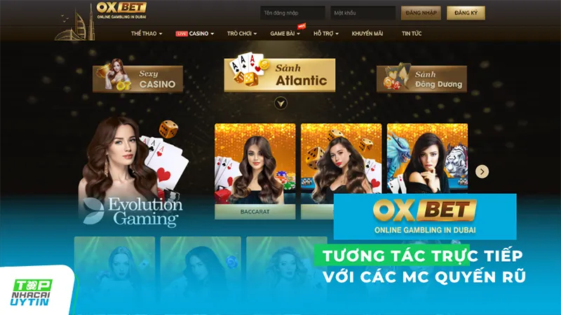 Với đội ngũ dealer chuyên nghiệp, giao diện hiện đại và đa dạng trò chơi như Baccarat, Roulette, Blackjack và nhiều trò chơi khác, bạn sẽ cảm thấy như đang ở trong một sòng bạc thực sự.