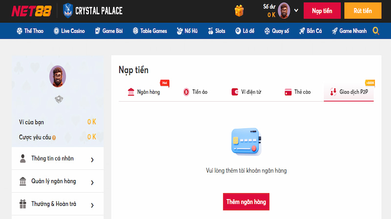 Nạp tiền dễ dàng, nhanh chóng